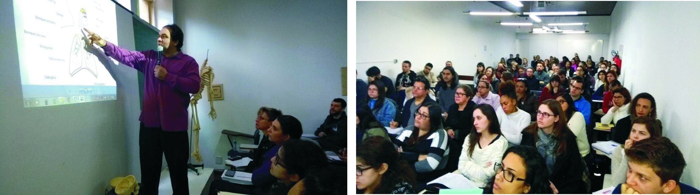 Aula de Medicina Legal e Anatomia Humana 