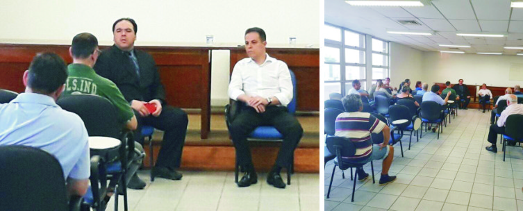 Vereador e moradores da Rua Bento Silva Nunes buscam informações com Secretário Elizandro Sabino.