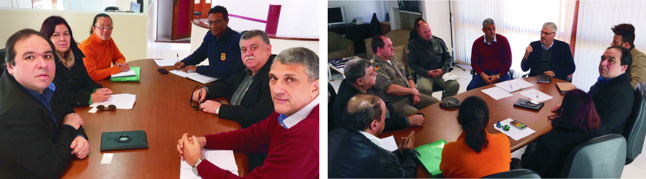 Reunião na Secretaria Municipal da Segurança